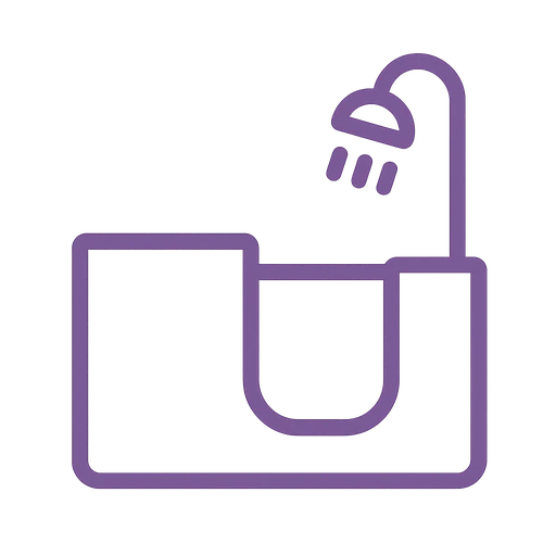 Walk-in tub installation icon